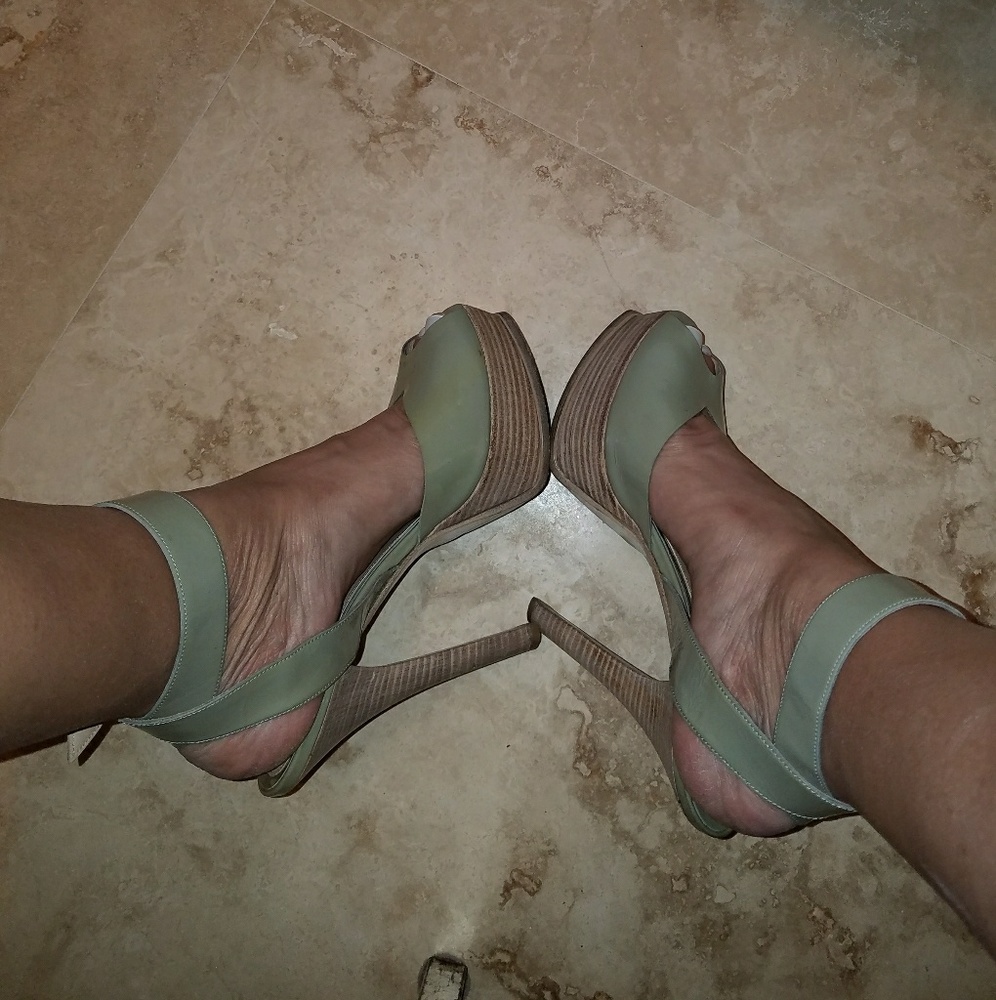 Fendi patent spunata vernice camo green  intermix